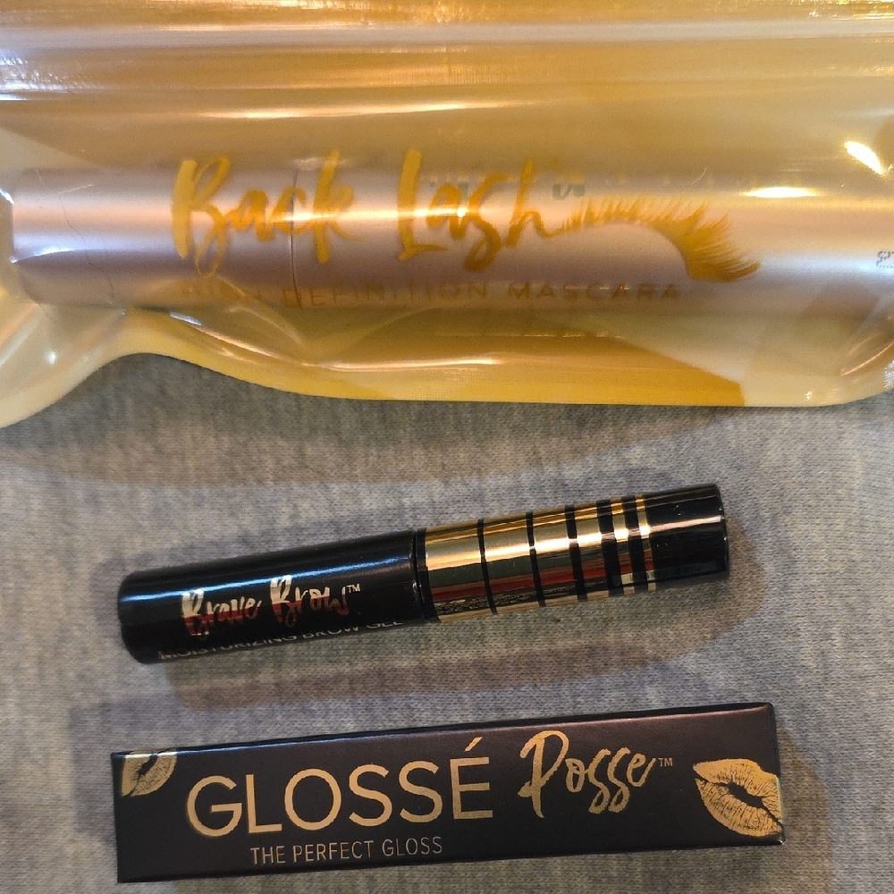 BELLE BEAUTY BUNDLE Mascara - Black, eyebrow and Lip Gloss